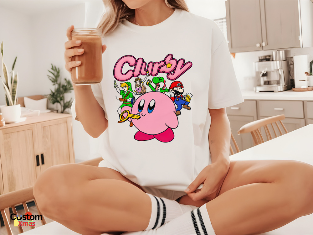 Clurby Kirby Mario Shirt