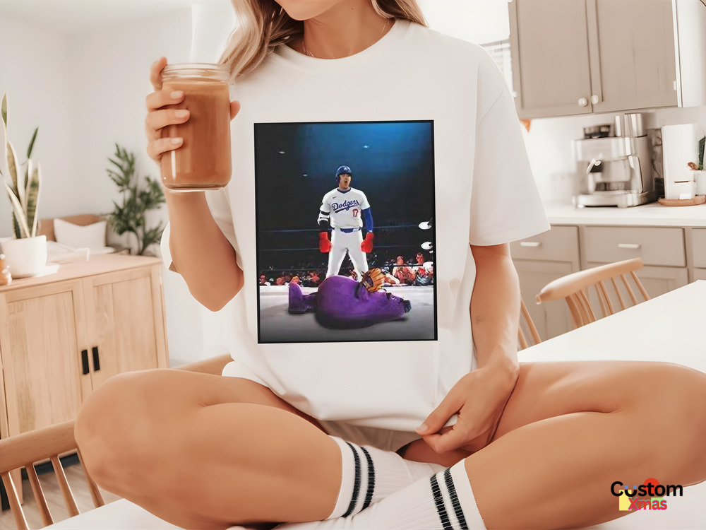 Dodgers Shohei Ohtani Down Goes Grimace Shirt