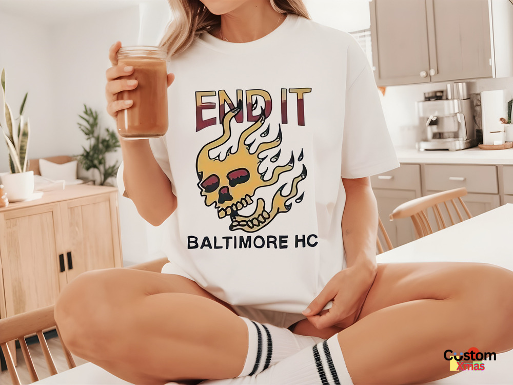 Skull Flame End It Baltimore HC Shirt