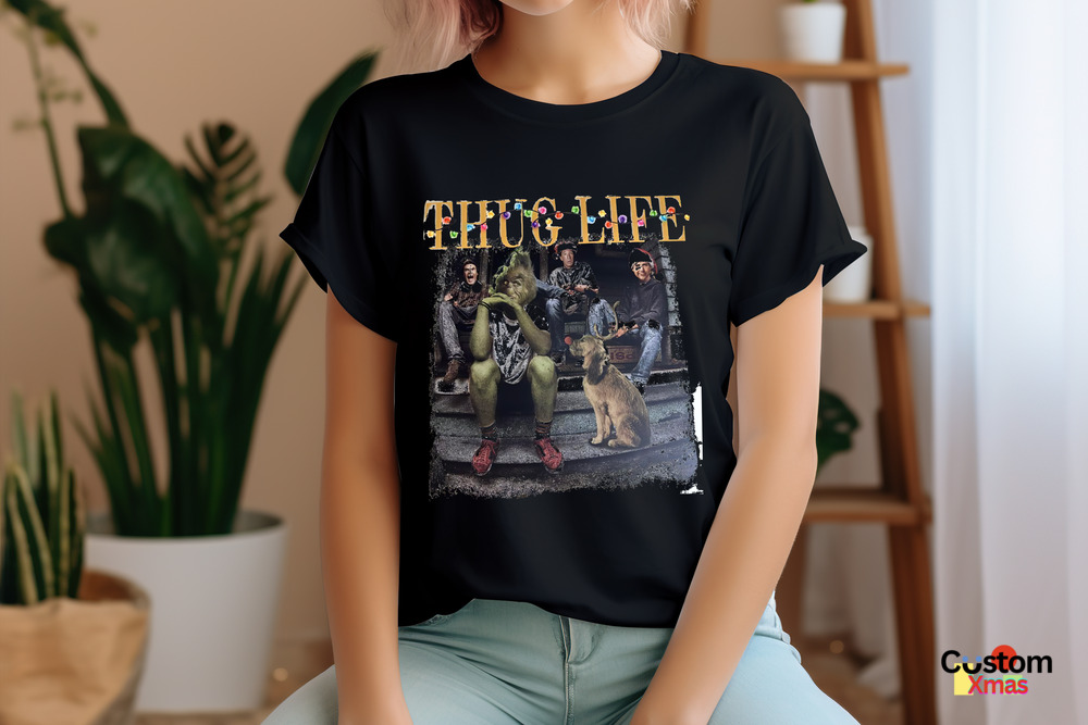 Grinch Thug Life Christmas 2024 Shirt